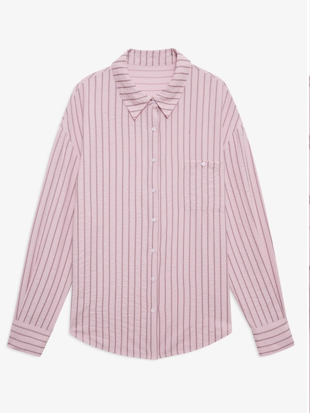 For Love & Lemons Mindy Button-Down Shirt Pink Size XS - Picture 3 of 9